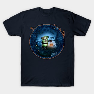 Zombie Panda Spooky Hollow T-Shirt